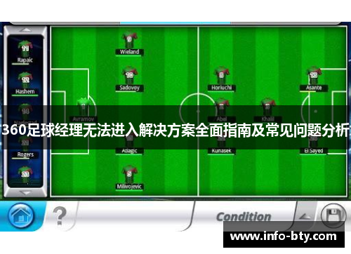 360足球经理无法进入解决方案全面指南及常见问题分析
